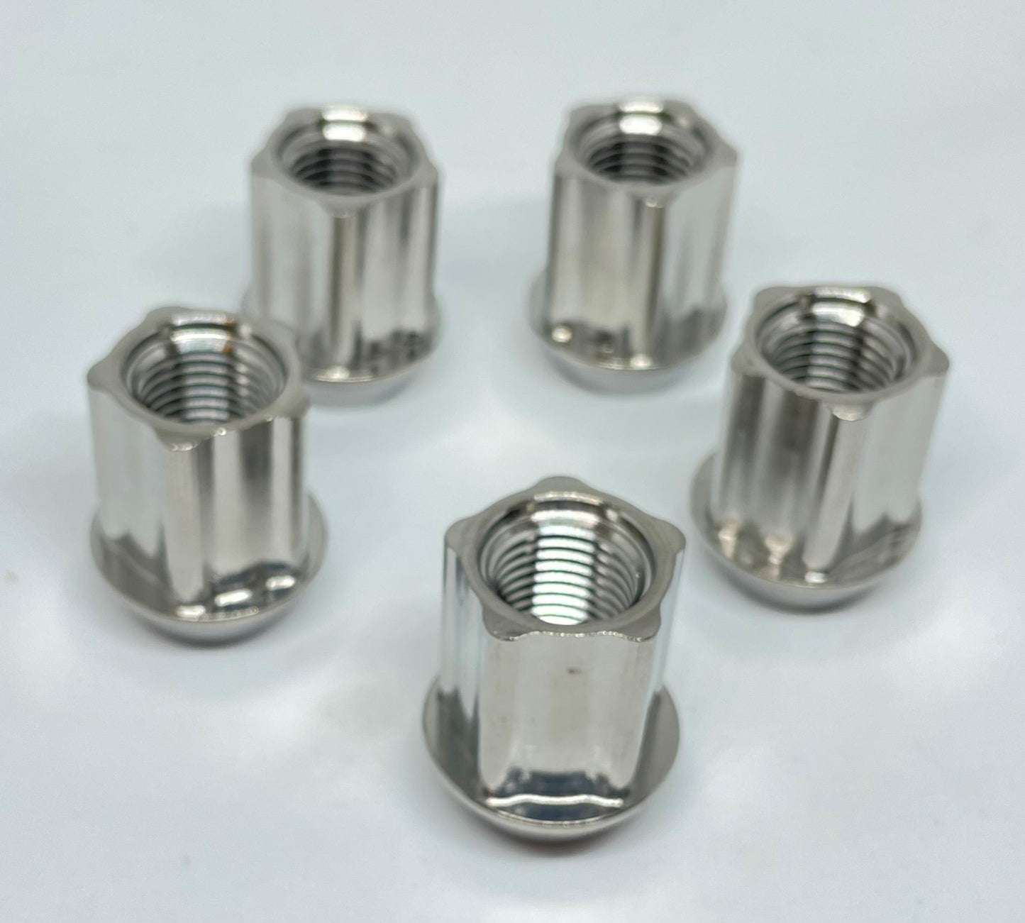 Set of Titanium PENTALUG locking lug nuts with socket for Tesla Model S 3 X Y M14x1.5 (set of 20)